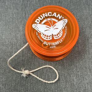 Duncan Butterfly Yo-Yo Orange Translucent Classic Toy The Original World’s #1 US